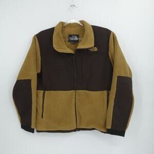 North Face Jacket Mens XL Brown Brown Denali Pile Fleece Full Zip Outdoor Pocket